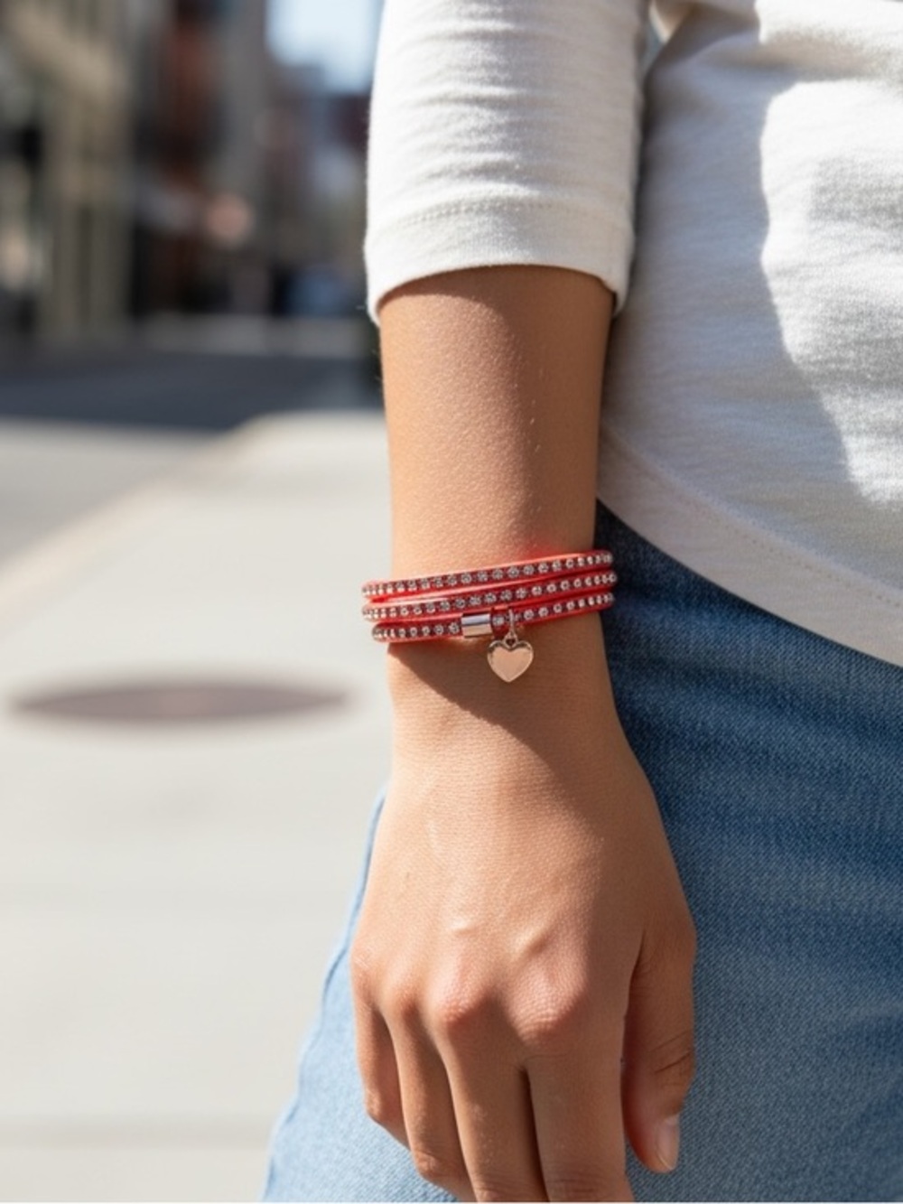 Marc Jacobs Orange Crystal Bracelet NWT